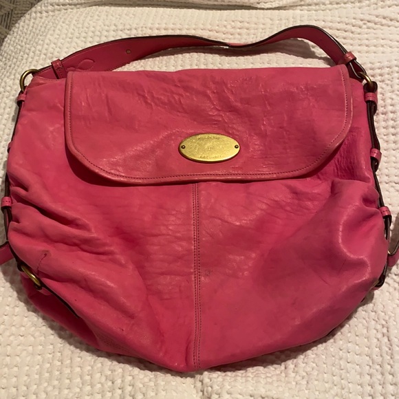 Lamb skin pink mulberry bag - Picture 2 of 11
